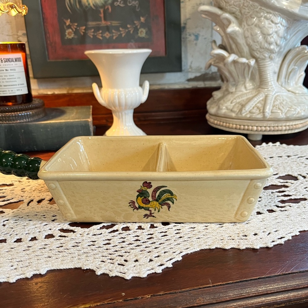Rooster Vintage METLOX Poppytrail Dish - Picture 13 of 16